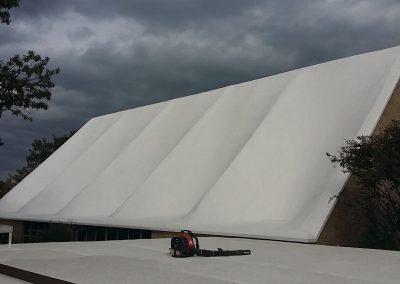Commercial Building with Slanted Foam Roof