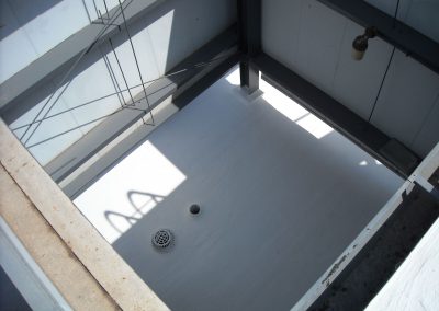 SPF Insulation with Drain on Roof