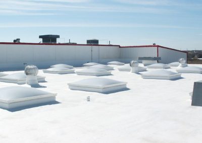 Spray Foam Roof with Three Roof Vents